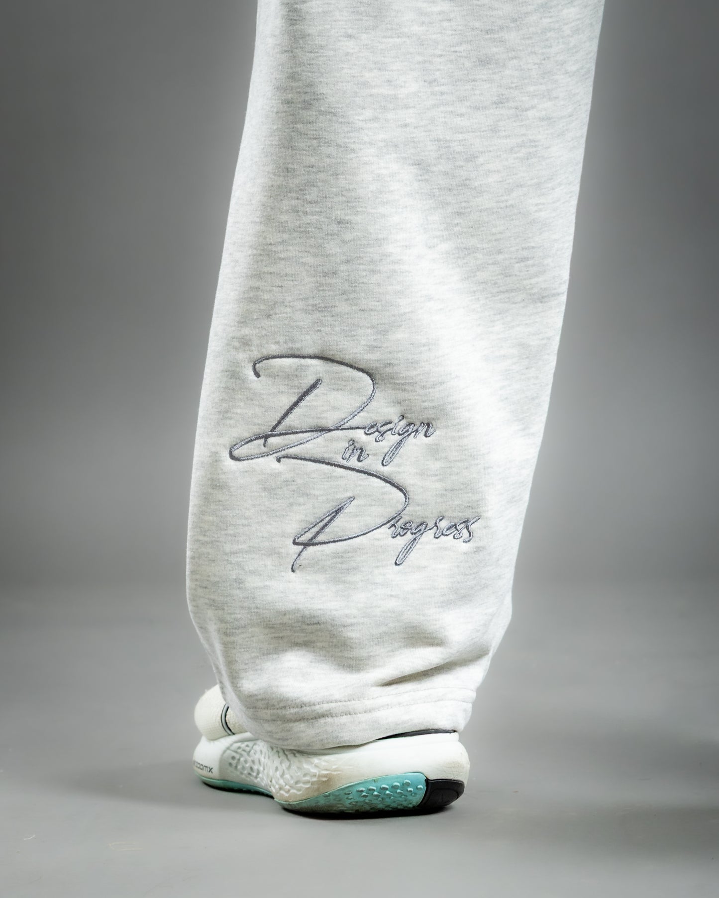 Stitched Baggy Pants - Grey