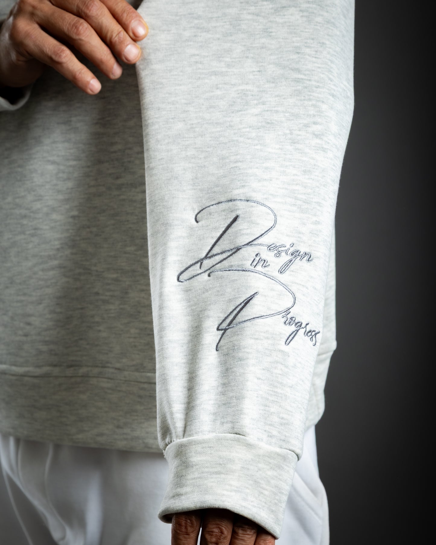 Stitched Round Neck - Grey