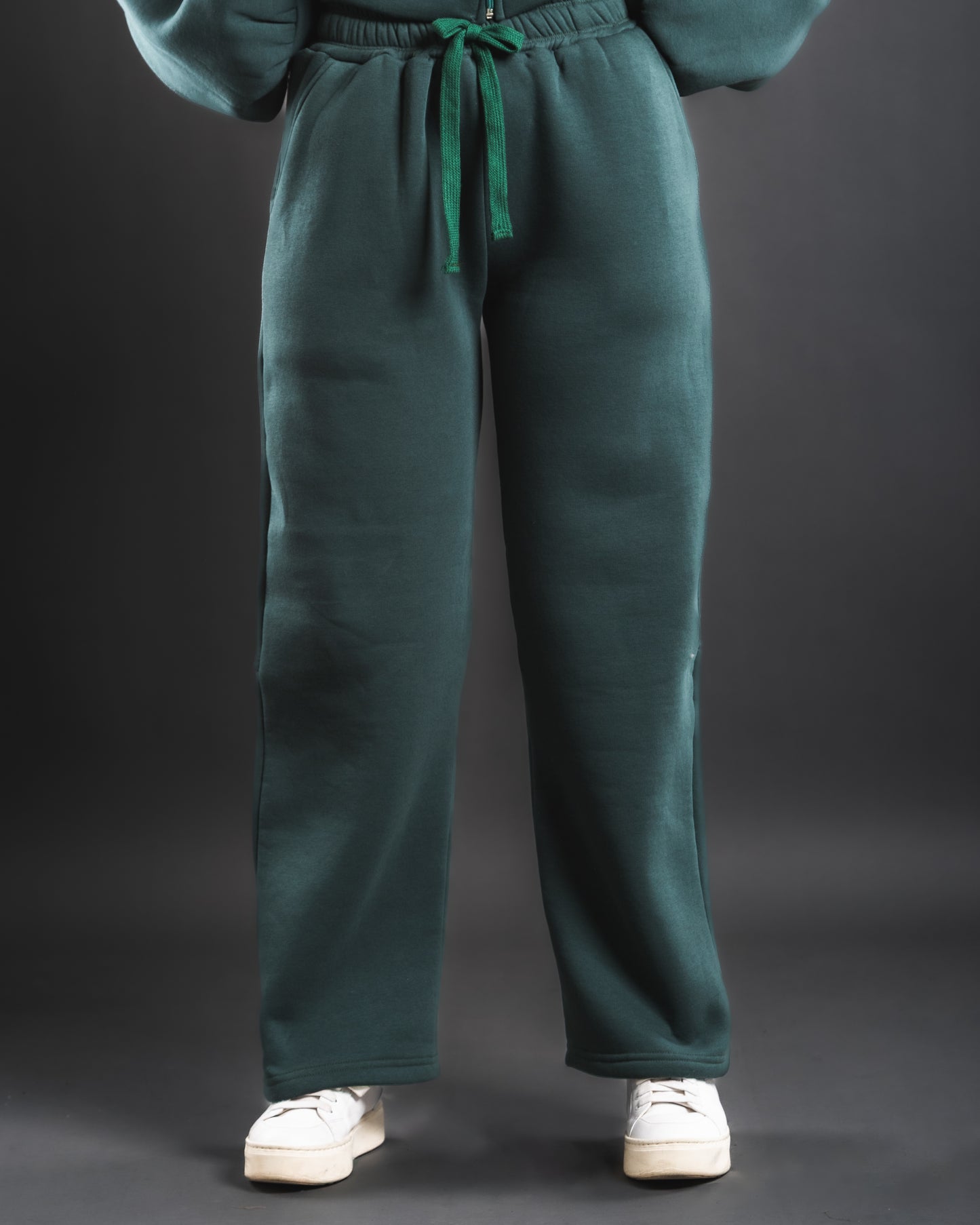 Loose Wave Sweats - Emerald Green