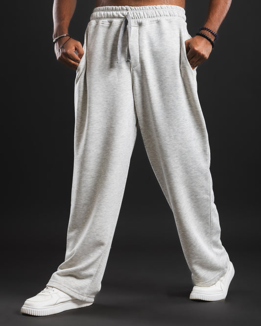 Stitched Baggy Pants - Grey