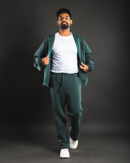 Loose Wave Sweatshirt - Emerald Green