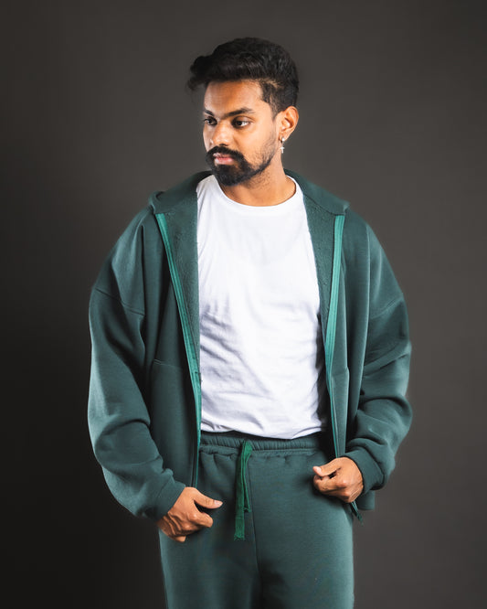 Loose Wave Sweatshirt - Emerald Green