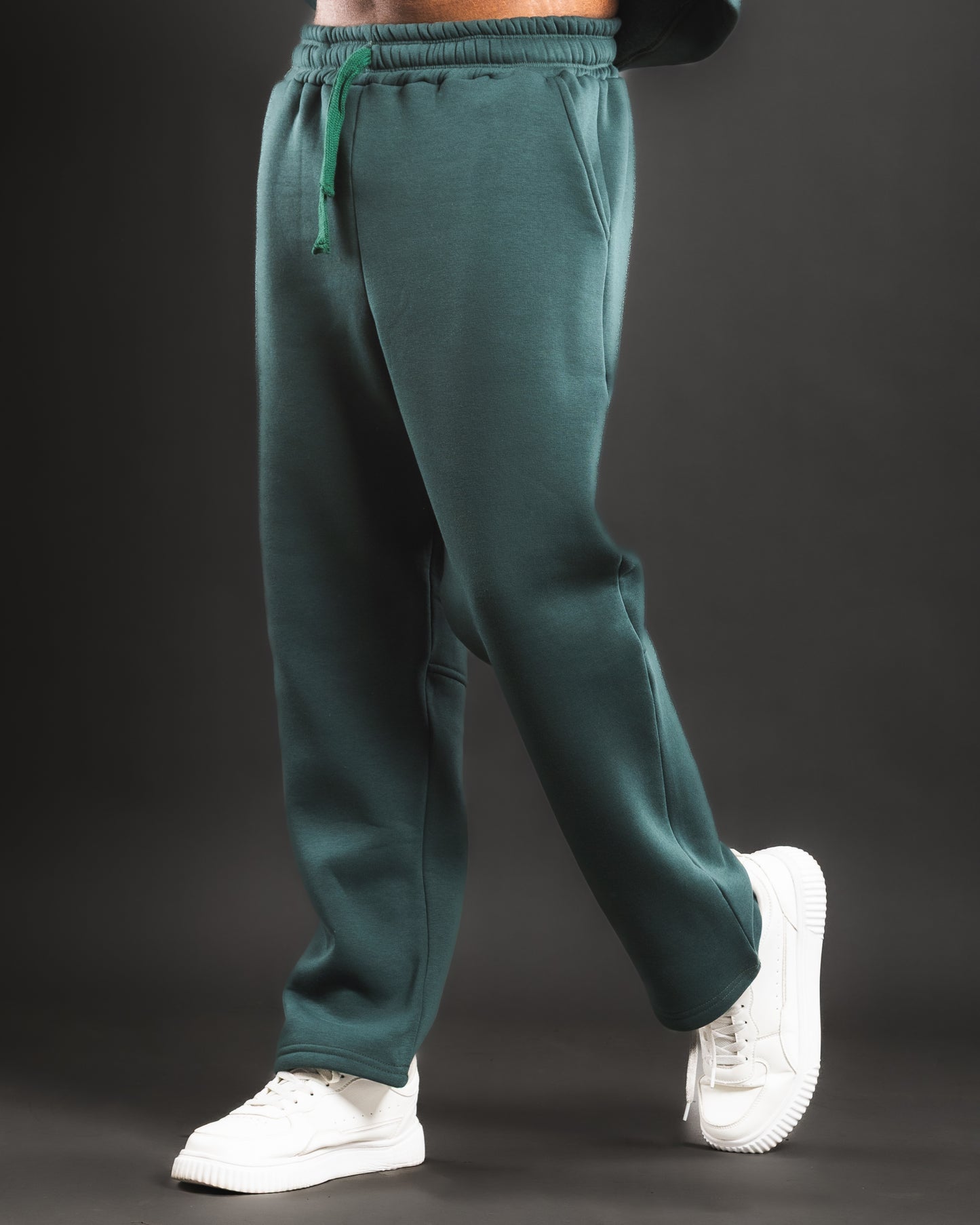 Loose Wave Sweats - Emerald Green
