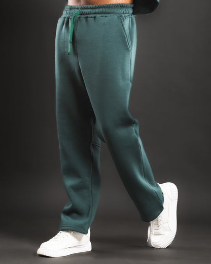 Loose Wave Sweats - Emerald Green