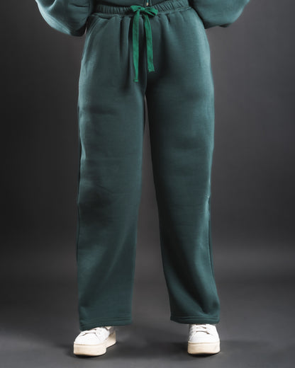 Loose Wave Sweats - Emerald Green
