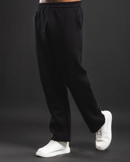Loose Wave Sweats - Black