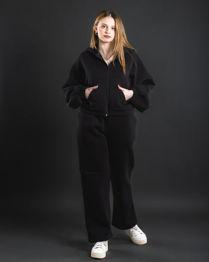 Loose Wave Sweatshirt - Black