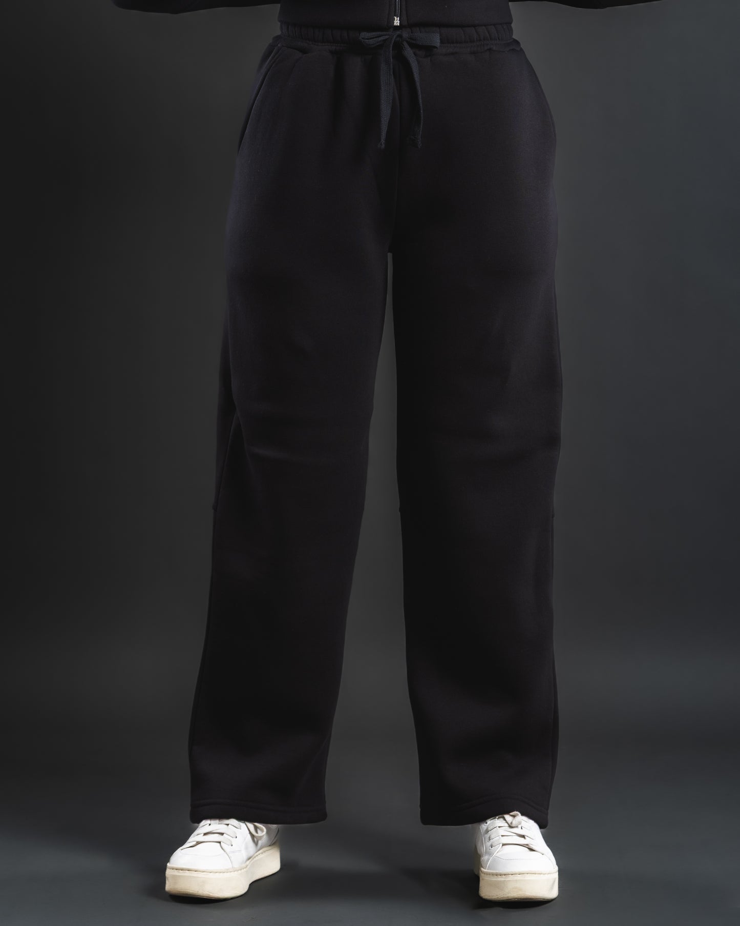 Loose Wave Sweats - Black