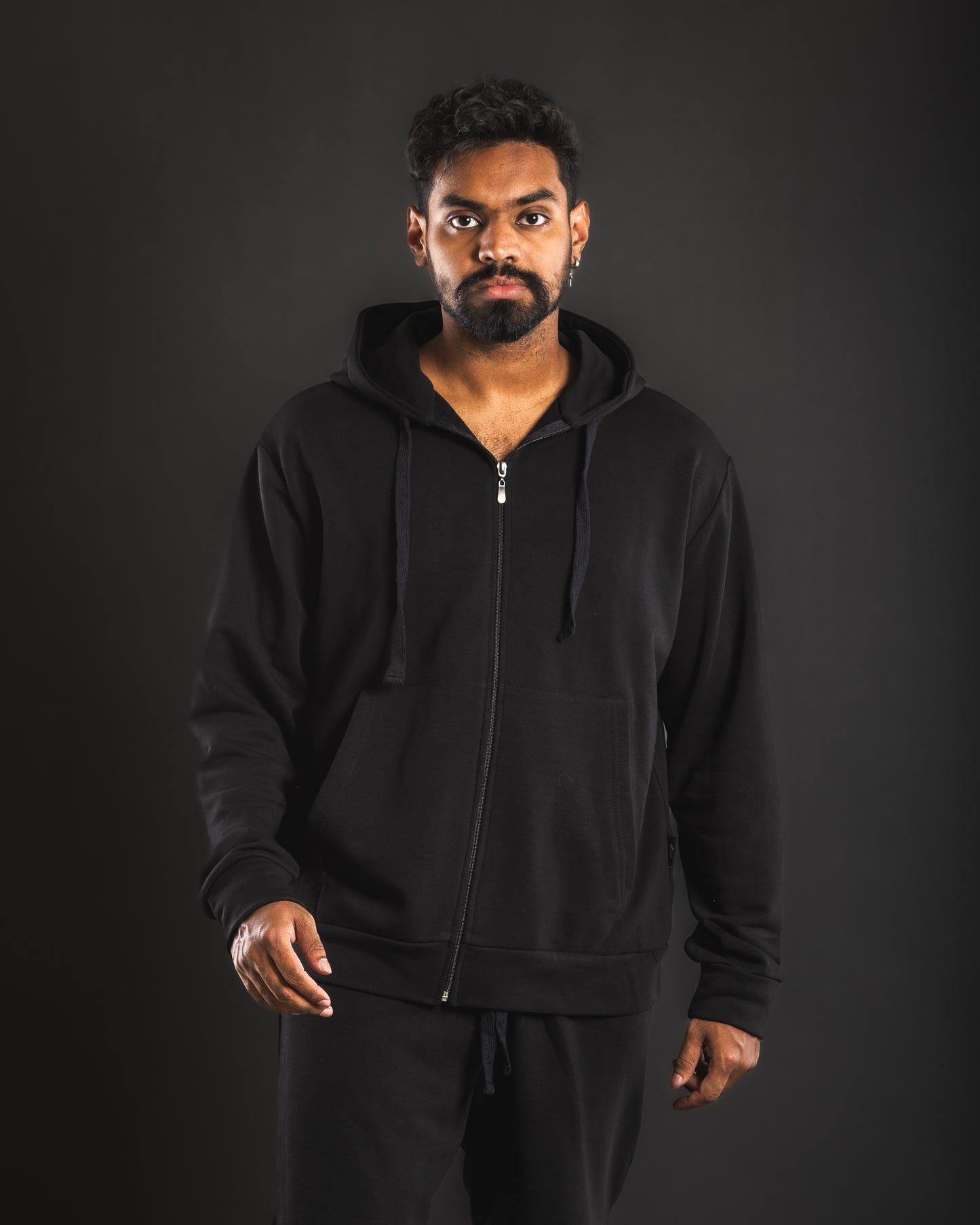 Urban Drift Zip Hoodie - Black