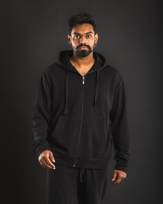 Urban Drift Zip Hoodie - Black